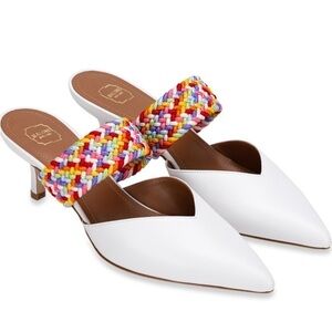 Malone Souliers Multicolored
Woven Kitten-Heel Mules—GORGEOUS—Great Cond!! 6.5